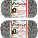 2 Pack Bonnie Macram Cord - 6mm - 100 Yard Lengths (Smokey Gray)