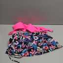 Yonique Women's Underwire Bikini with Swim Skirt - 2026 Tummy Control Two Piece Bathing Suit High Waisted Push Up Swimwear (Pink and Floral) Small