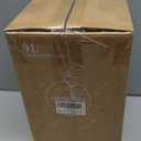 Mbillion Small Trash Can with Swing Lid 2.4 Gallons/9 Liter, Mini Trash Can with lid, Stainless Steel Cylindrical Garbage Can for Home and Office Bathroom Bedroom, for Ground and Desktop(Black)