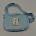 YOOLIFE Initial Belt Bag - Crossbody Bag for Women Blue Letter Monogrammed Everywhere Fanny Pack
