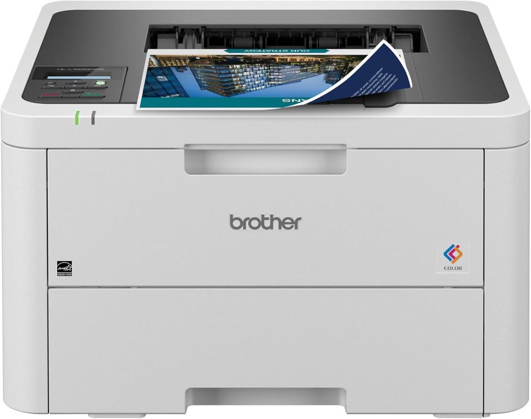 Brother HLL3220CDW Wireless Compact Color Laser Printer, Duplex and Mobile Device Printing | Includes 2 Month Refresh Subscription Trial