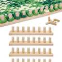 Zlshmoee 72" Chunky Knitting Loom for Blanket Making  Beech Wood Frame, Portable DIY Hand Knitting Kit for Beginners, Reusable Blanket Loom for Bulky Yarn Crafts & Gifts