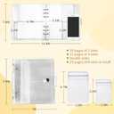 Transparent Jewelry Storage Book with Anti-Oxidation Pockets, Jewlwey Organizer Album New Generation, Various Sized Grid, Detachable, for Earrings, Necklace, Stud, Bracelets, and Rings for Travel