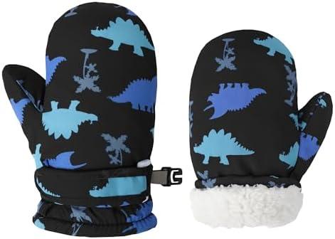 Fynnsure Toddler Mittens Lined Fleece Snow Gloves for Boys Girls Kids Winter Ski Gloves Baby Mittens, Size: 2-4 Years