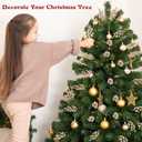 16 Pcs Christmas Berry Stems,7.8 Inch Artificial Champagne Christmas Ornaments Christmas Tree Decor,Xmas Tree Filler Decorations Glitter Berry Stems for DIY Xmas Wreath Wedding Party Decor