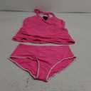 Daci Women's Tankini Swimsuits - Tummy Control Bathing Suits Two Piece Ribbed Twist 2025 Swimwear with High Waisted Bottom, L