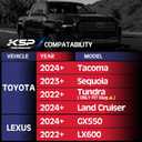 KSP 6x5.5 1inch Wheel Spacers Fit for 2024+ Tacoma, 1" 6x139.7 Wheel Spacers with 14x1.5 Studs 95.2mm Hub Bore Compatible with 2022+ Tundra(6 Lug), 2023+ Sequoia Wheel Adapters 4PCS