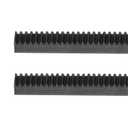 uxcell Steel Gear Rack, 2 Pcs 1Mod 500mm x 10mm x 10mm Total 3.3 ft Heavy Duty Straight Linear Spur Rack for Machines Automotive