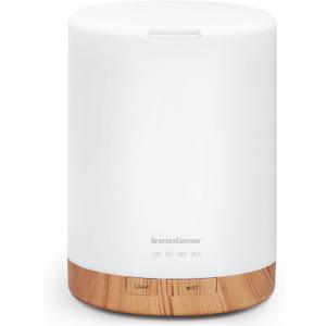 InnoGear 300ML Essential Oil Diffuser, Premium 5-in-1 Ultrasonic Aromatherapy Diffusers Scent Humidifier Aroma Diffuser Vaporizer Auto-Off Timer for Room Office Home, Yellow, Medium