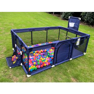 Gaorui Large Kids Baby Ball Pit - Portable Indoor Outdoor Baby Playpen Toddlers Children Safety Play Yard Fun Activities Popular Toys (Not Includes Balls) (Blue)