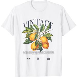 Lemon Fruit Vintage T-Shirt Large