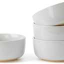 famiware Milkyway Cereal Bowl, Soup Bowls for 4, 25 Ounce Bowls Set for Kitchen, Bowl Set for Cereal Soup Rice Pasta Salad Oatmeal, Light Gray