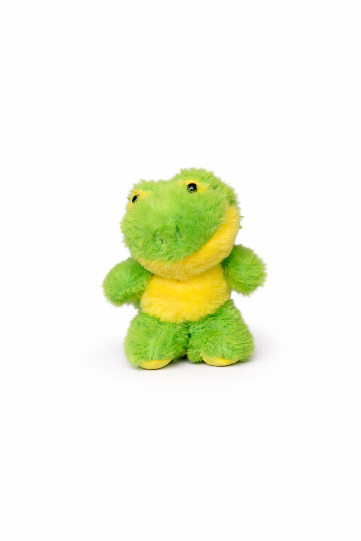 Small Green Frog Stuffed Animal for Baby, Toddler, Kids- Colorful Froggy Plush Toy- Soft, Huggable Stuffed Frog- Adorable Toy Made from Kid-Friendly, Quality Materials