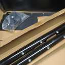Pair Black Poly Quarter Fenders Set for Semi Truck, 24" x 24" Freightliner Kenworth Peterbilt with Hardware,Heavy Duty Plastic Mud Flaps Kit