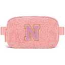 Uygafly Birthday Graduation Gifts for 5 6 7 8 9 10 11 12 13 14 15 16 Year Old Girl,Initials Fanny Pack Crossbody Bag for Girls Kids,Trendy Cute Purse Stuff - N,Peach