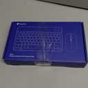 TECURS Bluetooth Keyboard and Mouse Combo for iPad - Rechargeable Wireless Keyboard & Mouse with 7-Color Backlit Compatible with iPad 10th/9th/8th Gen, iPad Pro/Air/Mini, iPhone15/14/13 Pro, Black