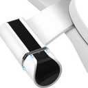 Bidet Attachment, Self-Cleaning Dual Retractable Nozzles Bidet, Ultra Slim Fresh Water Non-Electric Bidet Attachment for Toilet-Seat, Adjustable Cold Water Pressure for Hygienic Rear & Feminine.