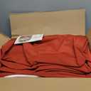 downluxe Waterproof Outdoor Chair Cushions Set of 4, 19" x 19" x 3" Patio Chair Cushion with Non-Slip Ties & Handle, Square Outdoor Cushion for Patio Furniture with Removable Cover, Orange