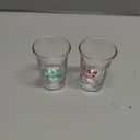 Nosiny 24 Pcs Christmas Shot Glasses 1.2 oz Team Naughty Team Nice Novelty Acrylic Shot Cups Acrylic Clear Christmas Party Favors for Adults Supplies Gifts (Tree Style)