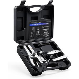 Orion Motor Tech Ball Joint Separator, Pitman Arm Puller, Tie Rod End Tool Set for Front End Service, 3pc Heavy Duty Pitman Arm, Tie Rod Puller, and Ball Joint Removal Tool Kit with Case