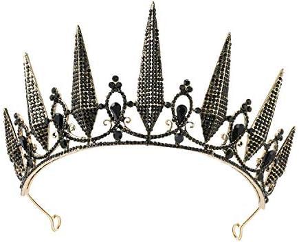 SWEETV Tiaras and Crowns for Women, Crystal Wedding Tiara for Bride, Metal Silver Crown, Costume Party Accessories for Birthday Halloween Prom