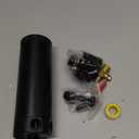 Universal 750m Billet Aluminum 2 Port Baffled Oil Catch Can Kit Reservoir Tank with Breather Filter and Drain Valve