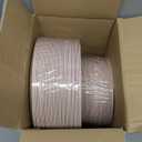 PULOTE 100PCS Pink Plastic Plates - Heavy Duty Pink and Gold Disposable for Party, Wedding, Mother's Day Include 50 Each (Dinner & Dessert) Plates
