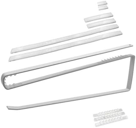 Mr. Deals Tumbler Lid Holder Organizer for Cabinets - Protective Strips No Damage + Hook Loop Adhesive Rack, Heavy Duty Secure Fit Storage 2 Pack