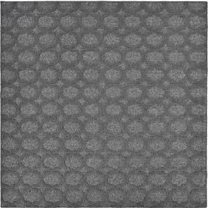 Garland Rug Garden Trellis 6 ft. x 6 ft. Square Indoor/Outdoor Area Rug Outdoor Waterproof Rug for Patio, Camping Rugs, RV, Porch, Deck, Camper, Balcony, Backyard for High-Traffic Areas, Heather Gray