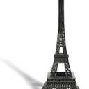 allgala 10" Eiffel Tower Statue Decor Alloy Metal, Black