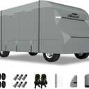 Class C RV Cover 23' ~ 26', 7 Layers Top Motorhome Cover, Heavy Duty Anti-UV Camper Cover Windproof Ripstop Class C Travel Trailer Cover