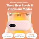 Portable Heating Pad for Period Cramps - Period Cramps Relief Menstrual Heating Pad Vibration Heating Pad for Pain, Rechargeable Battery, Cordless - Wireless Heating Pad with Massager Girlfriend Gifts