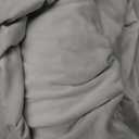 ZNSAYOTX Oversized Velvet 3 Piece Couch Cover with 2 Extra Large Seat Cushion Covers Stretch Sofa Cover for 2 Cushion Couch Thick Soft Loveseat Sofa Slipcover (Silver Grey),72"-92"(2 Cushions)