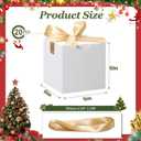 DOYIDE 20 Pack Small Gift Boxes, 6x6x6 Inch White Elegant Paper Boxes with Ribbons, Christmas Gift Box Crafting, Wedding Party Favor, Cupcake, Candy, Bridesmaids Proposal Box