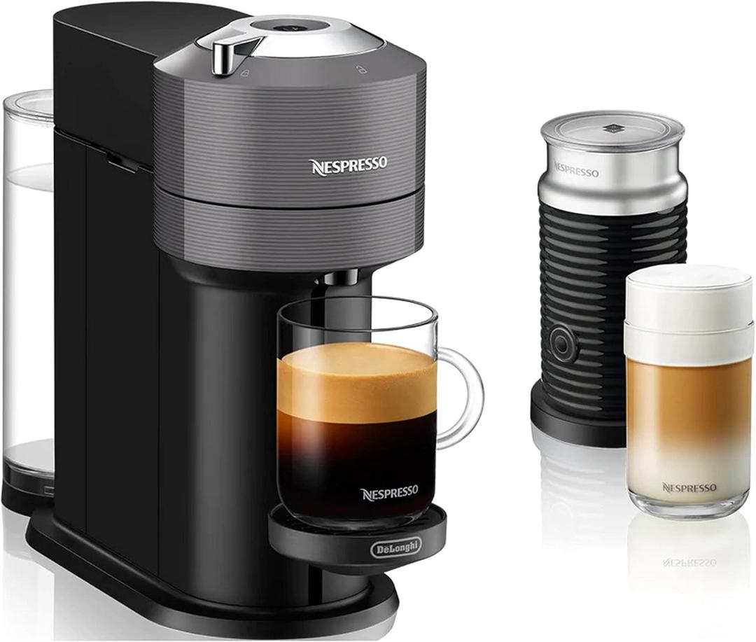 Nespresso Vertuo Next Coffee and Espresso Machine by De'Longhi , 8 ounces, Dark Grey