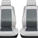 MICROBAN Pilot Antimicrobial 2 Seat Covers Gray