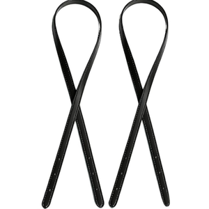 Ordeonrus  PU Leather Bag Handles 31.9" Tote Bag Strap Adjustable Replacement Straps Black Purse Handles for Tote, Crossbody, Shoulder Bags, Fits Underarm Bags & Wallets