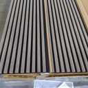 Art3d 2-Pack 108" x 12" Acoustic Wood Panels for Wall, Soundproof Wood Slat Panel for Wall and Ceiling, 3D Fluted Sound Absorbing Paneling for Interior Wall Decor, Living Room, Bedroom - Walnut