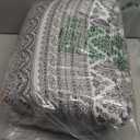 WONGS BEDDING Boho Queen Quilt Set, Grey Bohemian Queen Quilt Bedding Set, Lightweight Microfiber Bed Decor Bedspread for All Season 96"x90"(3 Pieces)