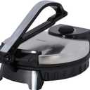 Brentwood Electric Tortilla Maker Non-Stick, 10", Brushed Stainless Steel/Black