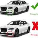 Front Bumper Lip Splitter Spoiler Fit for Chrysler 300 C/S/Limited/Touring 2015-2023 Gloss Black 3pcs Accessories Air Chin Body Kit