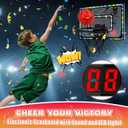 Basketball Hoop Indoor for Kids,LED Light Mini Basketball Hoop with 3 Balls & Electronic Scoreboard,Over The Door Basketball Hoop,Basketball Boy Toys Gift for Kids 3-12 Year Old Boys Girls Teen