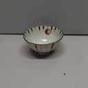 Traditional Style Japanese Ceramics Rice Bowl Chawan Pottery, Dishwasher Microwave Safe Made in Japan (Sabitokusa, Medium (oohira))