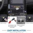 Real Carbon Fiber Center Control Seat Heating Button Panel Trim Compatible with Corvette C6 2005-2013, Interior Decor Sticker Accessories