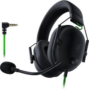 Razer Black Shark V2 X Gaming Headset: 7.1 Surround Sound - 50mm Drivers - Memory Foam Cushion - For PC, PS4, PS5, Switch - 3.5mm Audio Jack - Black