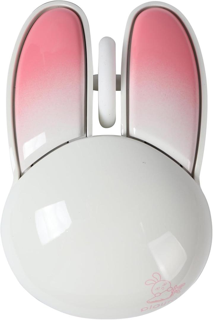 Wireless Mouse, Pink, Bluetooth & 2.4G Dual-modes, Unisex, 1200DPI, Quiet Click, Smooth Texture, 10m Range, Compatible with Windows, Mac OS, Chromebooks, iPad, Laptops