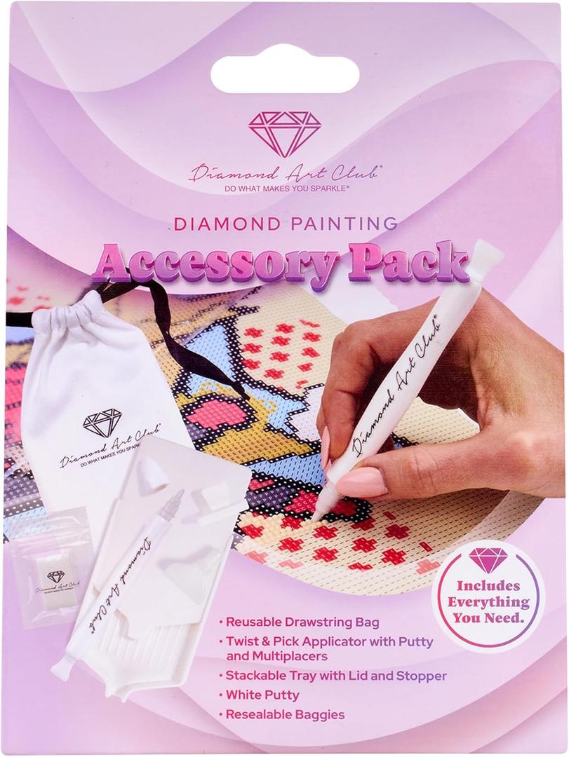 DIAMOND ART CLUB - Diamond Painting Accessory Kit, Essential Tool Set for Organized & Efficient Diamond Art