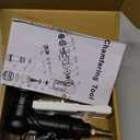 Pneumatic Chamfering Tool, Chamfer Tool with 6 C-Angle & 6 R-Angle Blades, Upgrade Air Chamfer Tool for 45 & Round Corner, Chamfering Tool for Metal and Wood