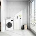 Haimin Wall Panels Peel and Stick 10 Pieces 23.6x11.8in (19.4 Sq. Ft. Coverage) Lightweight Backsplash Marble Look Tile (not Real Marble) Ideal for Kitchen Bathrooms Living Rooms Bedrooms (White-LYB)