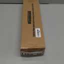 Curtain Rods for Windows 20.77 to 92.85 Inches, 1" Diameter Adjustable White Curtain Rod, Window Treatment Rods with Round Finials, Easy Mount Hardware Included (46.77-96.85 Inches)